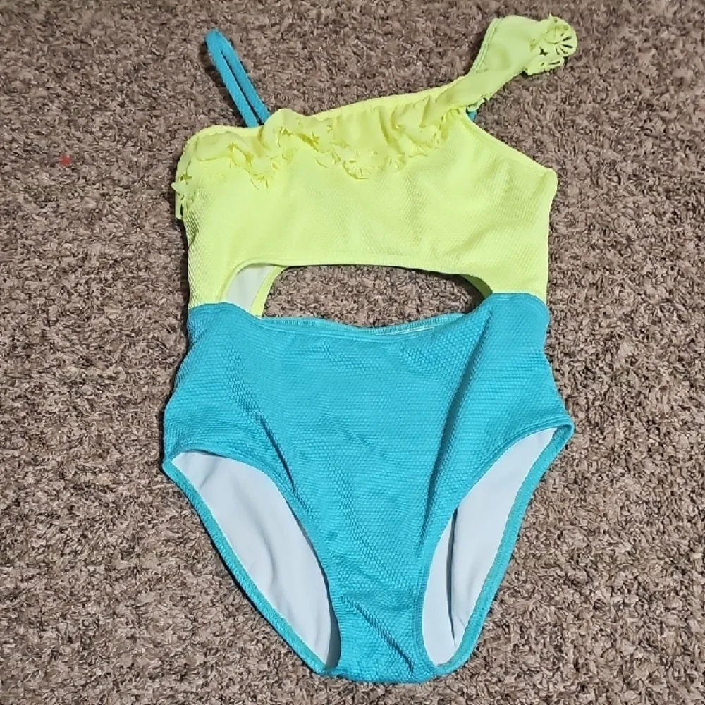 Cat & Jack Girls Youth One Piece Swimsuit!! Sz Large 10/12